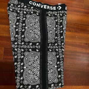 Converse Black and White Paisley Leggings